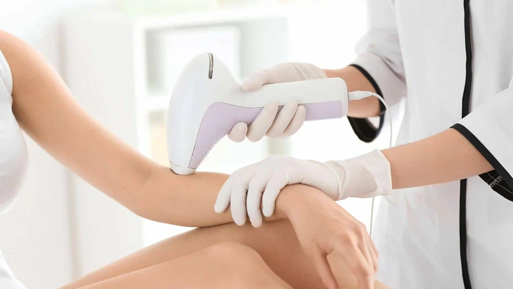 Laser Hair Removal treatment using Candela GentleMax Pro at Larosh Medical Clinic.